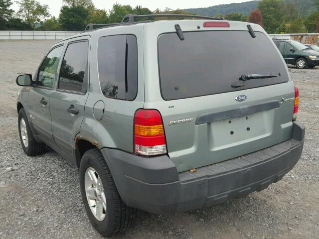 1FMYU96H65KD76962 - 2005 FORD ESCAPE HEV GREEN photo 3