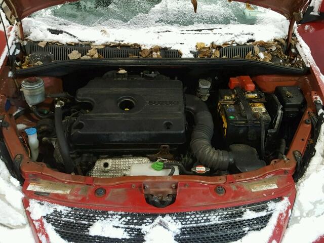 JS2YB413185104854 - 2008 SUZUKI SX4 BASE RED photo 7