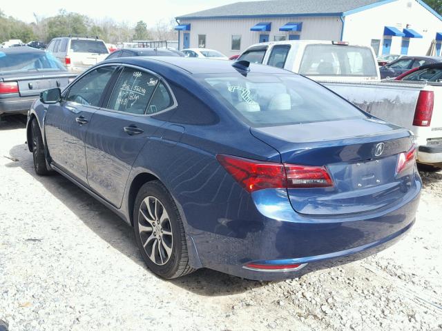 19UUB1F38FA026885 - 2015 ACURA TLX BLUE photo 3