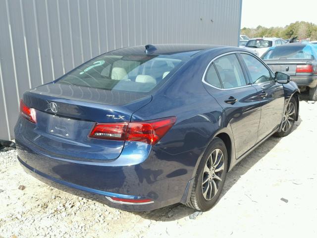 19UUB1F38FA026885 - 2015 ACURA TLX BLUE photo 4