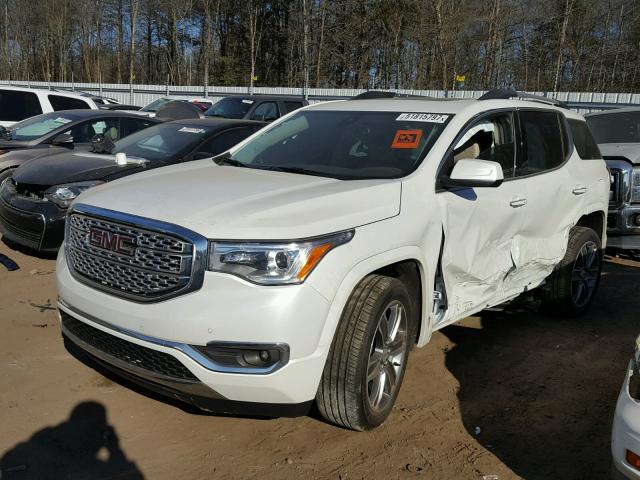 1GKKNXLS5HZ133297 - 2017 GMC ACADIA DEN WHITE photo 2