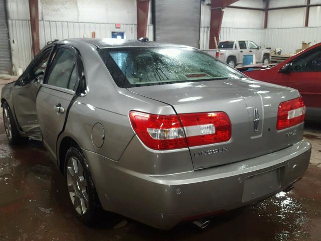 3LNHM26T18R665212 - 2008 LINCOLN MKZ GRAY photo 3