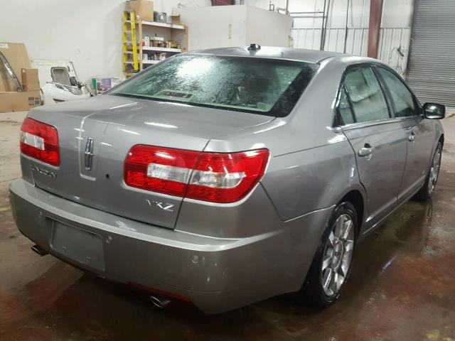 3LNHM26T18R665212 - 2008 LINCOLN MKZ GRAY photo 4