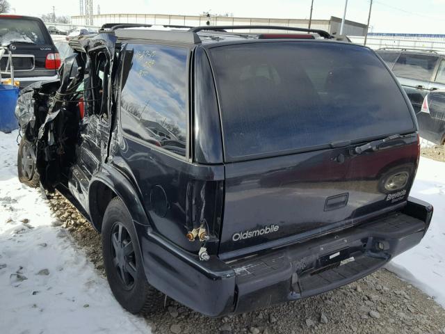 1GHDT13W412132774 - 2001 OLDSMOBILE BRAVADA BLACK photo 3