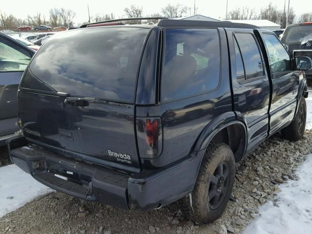 1GHDT13W412132774 - 2001 OLDSMOBILE BRAVADA BLACK photo 4