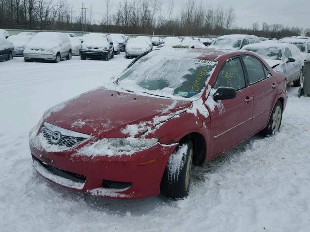 1YVFP80C535M34625 - 2003 MAZDA 6 I RED photo 2