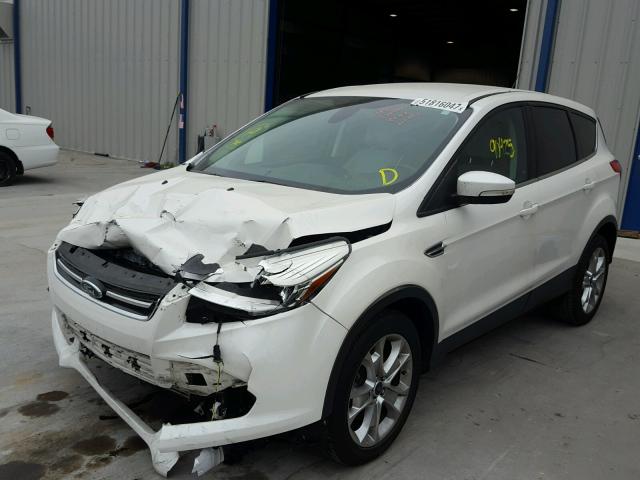 1FMCU0H90DUD56396 - 2013 FORD ESCAPE SEL WHITE photo 2