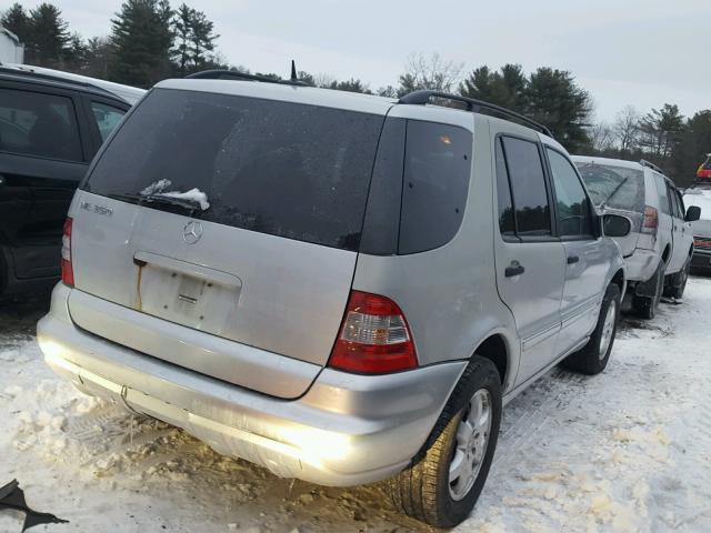 4JGAB57E34A501053 - 2004 MERCEDES-BENZ ML 350 SILVER photo 4