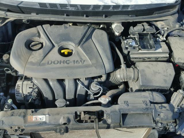 5NPDH4AE3DH406522 - 2013 HYUNDAI ELANTRA GL GRAY photo 7