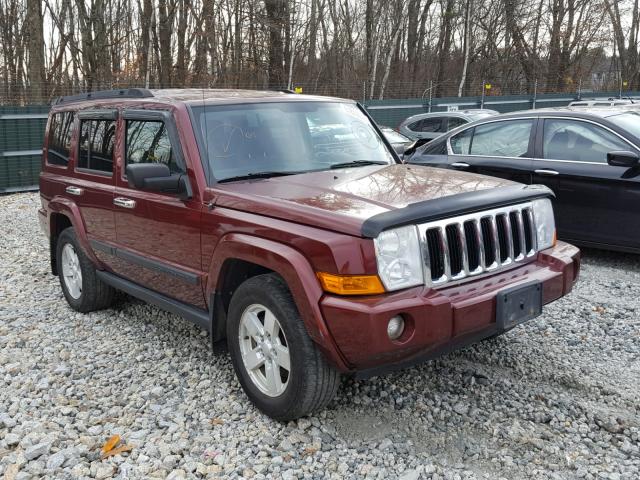 1J8HG48K77C546694 - 2007 JEEP COMMANDER RED photo 1