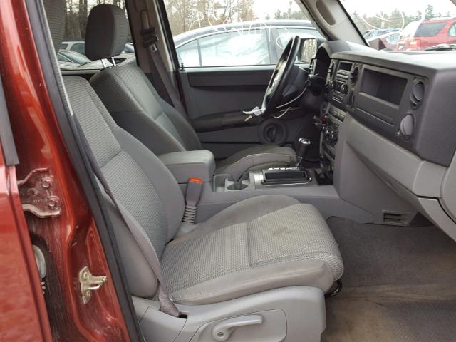 1J8HG48K77C546694 - 2007 JEEP COMMANDER RED photo 5
