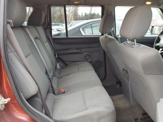 1J8HG48K77C546694 - 2007 JEEP COMMANDER RED photo 6
