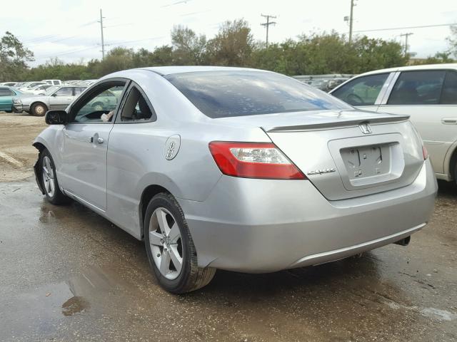 2HGFG12838H536075 - 2008 HONDA CIVIC EX SILVER photo 3