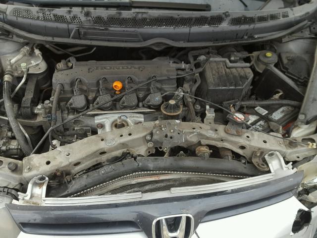 2HGFG12838H536075 - 2008 HONDA CIVIC EX ვერცხლისფერი ფოტო 7