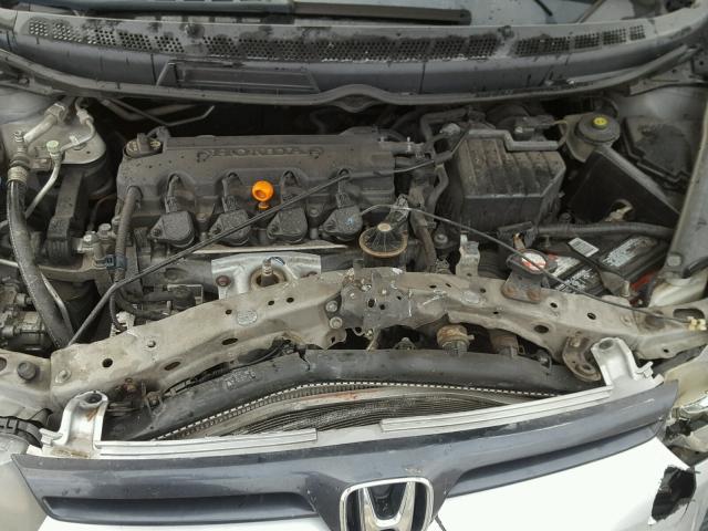 2HGFG12838H536075 - 2008 HONDA CIVIC EX SILVER photo 7