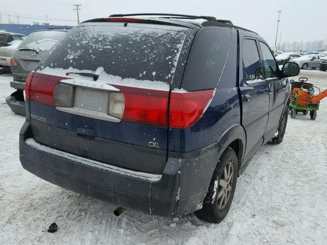 3G5DA03E33S508621 - 2003 BUICK RENDEZVOUS BLUE photo 4