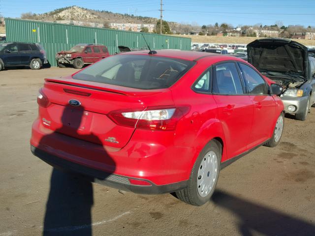 1FADP3F24EL110262 - 2014 FORD FOCUS SE RED photo 4