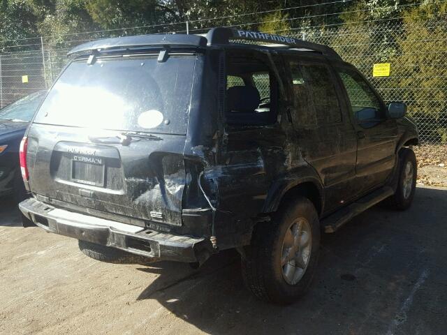 JN8DR09Y22W706312 - 2002 NISSAN PATHFINDER BLACK photo 4