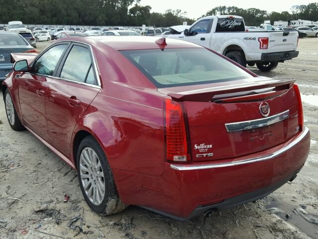 1G6DJ5ED5B0140803 - 2011 CADILLAC CTS PERFOR Bordeaux Foto 3