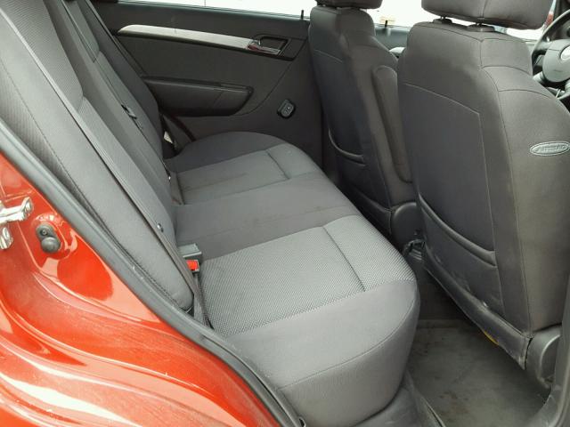 KL1TD5DE5AB047784 - 2010 CHEVROLET AVEO LS 红色 照片 6