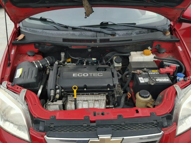 KL1TD5DE5AB047784 - 2010 CHEVROLET AVEO LS 红色 照片 7