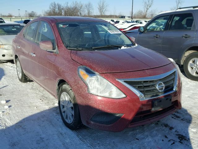 3N1CN7AP1GL810482 - 2016 NISSAN VERSA S RED photo 1