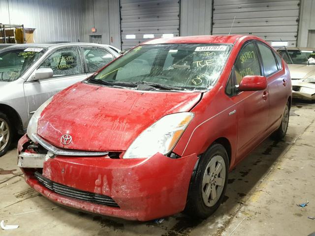 JTDKB20U677548555 - 2007 TOYOTA PRIUS RED photo 2