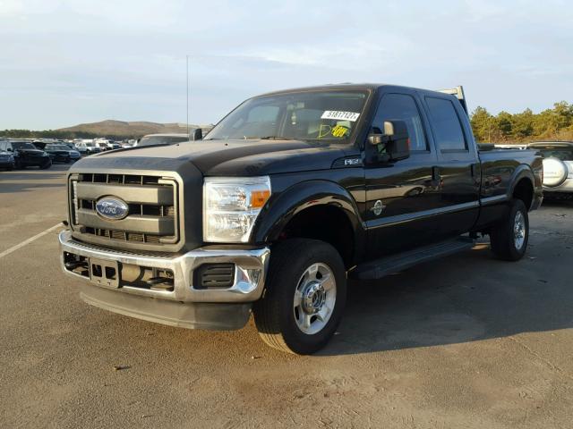 1FT8W3BT2FEC01582 - 2015 FORD F350 SUPER BLACK photo 2