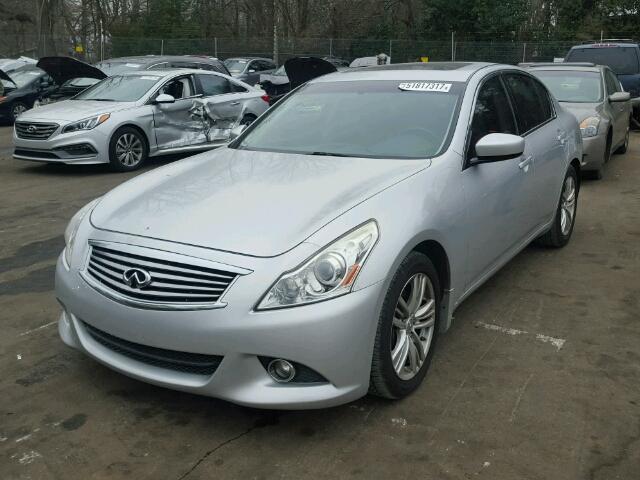 JN1CV6AP3CM933405 - 2012 INFINITI G37 BASE SILVER photo 2