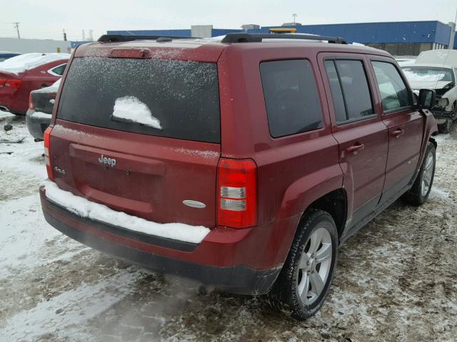 1C4NJRFB9FD105766 - 2015 JEEP PATRIOT LA RED photo 4