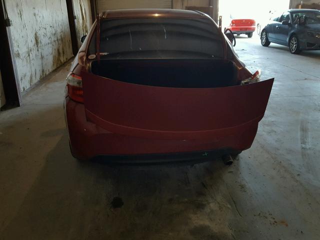 2T1BURHEXEC004703 - 2014 TOYOTA COROLLA L RED photo 9