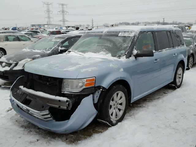 2FMDK51C69BA00819 - 2009 FORD FLEX SE BLUE photo 2