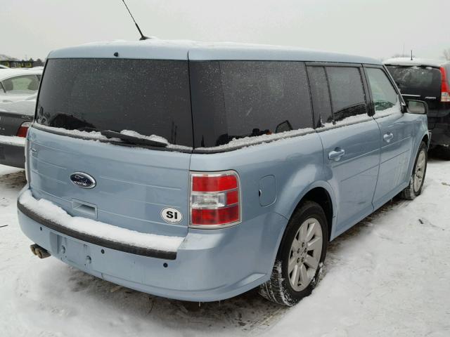 2FMDK51C69BA00819 - 2009 FORD FLEX SE BLUE photo 4