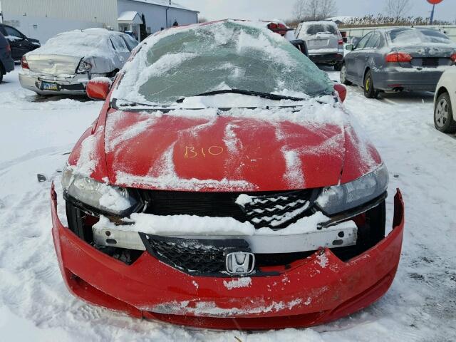 2HGFG12889H535280 - 2009 HONDA CIVIC EX Qırmızı foto 10