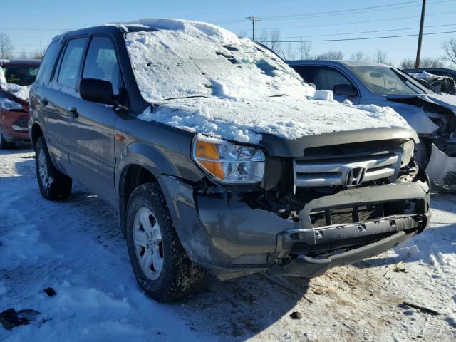 5FNYF18166B018579 - 2006 HONDA PILOT LX GREEN photo 1