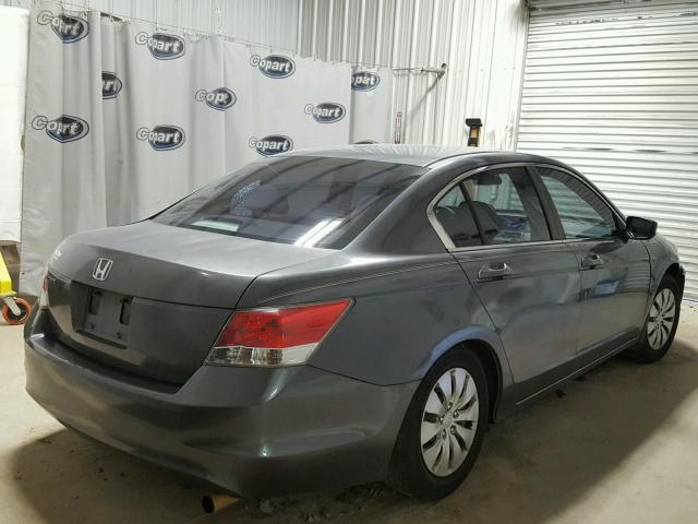 1HGCP2F30AA069273 - 2010 HONDA ACCORD LX GRAY photo 4