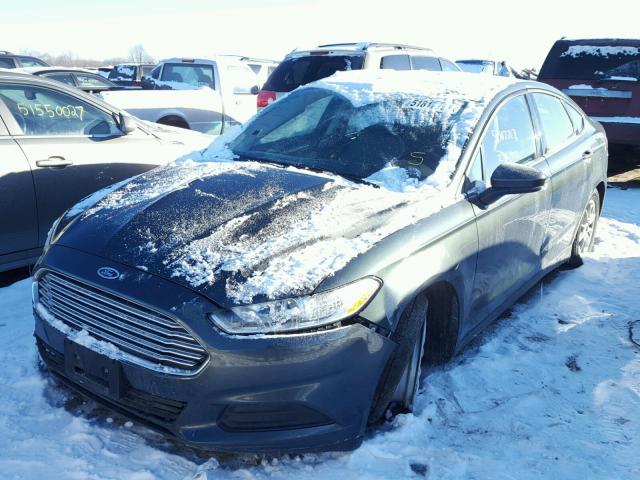 3FA6P0G74FR167940 - 2015 FORD FUSION S CHARCOAL photo 2