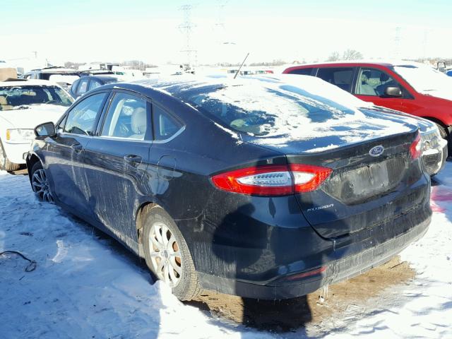 3FA6P0G74FR167940 - 2015 FORD FUSION S CHARCOAL photo 3