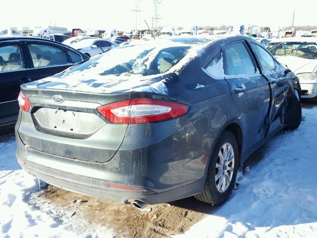 3FA6P0G74FR167940 - 2015 FORD FUSION S CHARCOAL photo 4