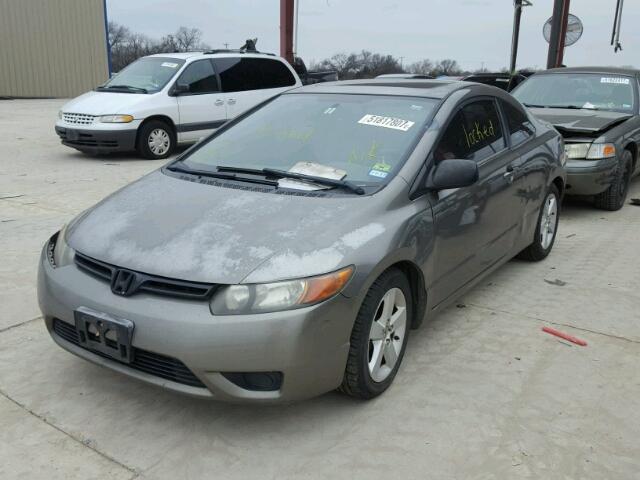 2HGFG11856H510611 - 2006 HONDA CIVIC EX GRAY photo 2