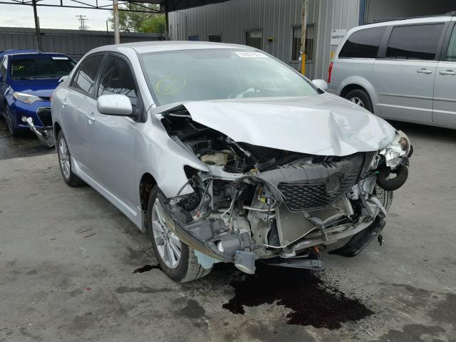 2T1BU4EE4AC451416 - 2010 TOYOTA COROLLA BA SILVER photo 1