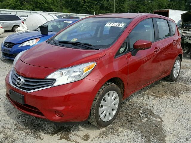 3N1CE2CP0FL420469 - 2015 NISSAN VERSA NOTE RED photo 2