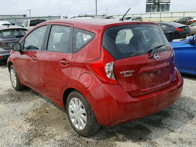 3N1CE2CP0FL420469 - 2015 NISSAN VERSA NOTE RED photo 3