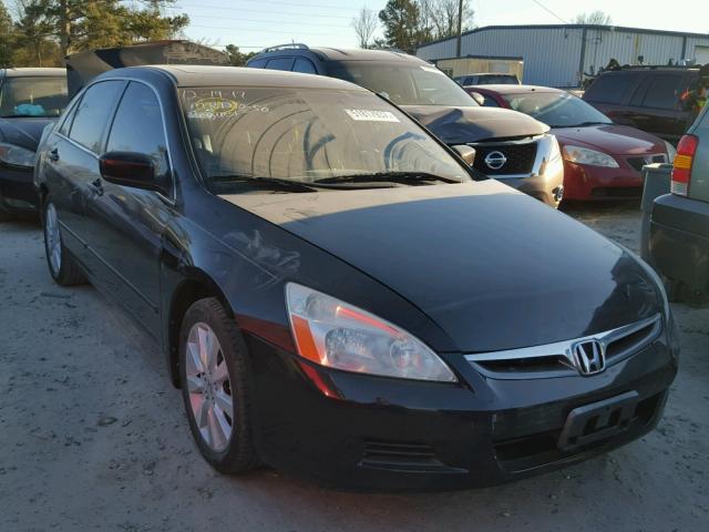 1HGCM66587A054935 - 2007 HONDA ACCORD EX BLACK photo 1