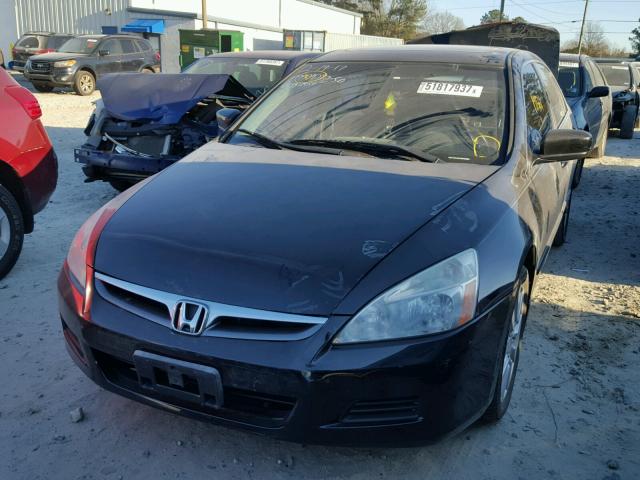 1HGCM66587A054935 - 2007 HONDA ACCORD EX BLACK photo 2