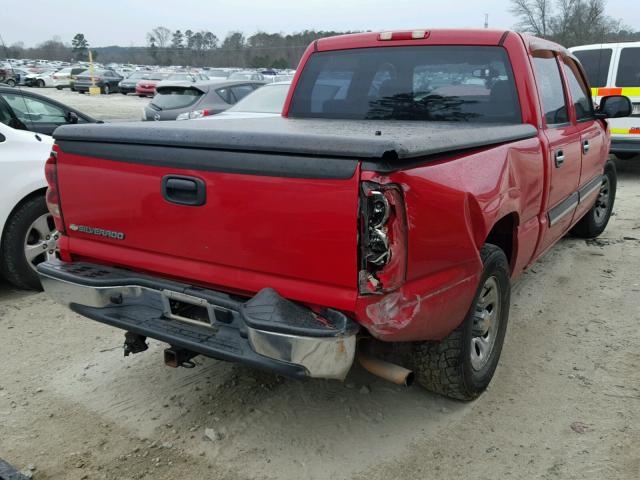 2GCEC13V271171843 - 2007 CHEVROLET SILVERADO RED photo 4