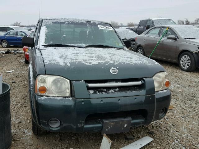 1N6DD26S52C304658 - 2002 NISSAN FRONTIER K GREEN photo 9