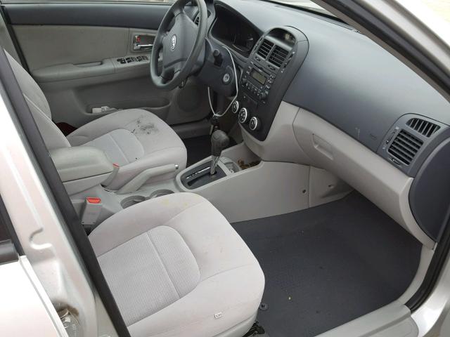 KNAFE121585532315 - 2008 KIA SPECTRA EX SILVER photo 5