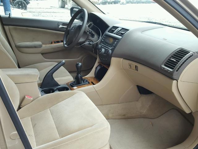 1HGCM55775A169973 - 2005 HONDA ACCORD EX GOLD photo 5