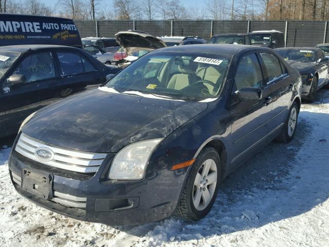 3FAHP07Z18R190380 - 2008 FORD FUSION SE BLUE photo 2